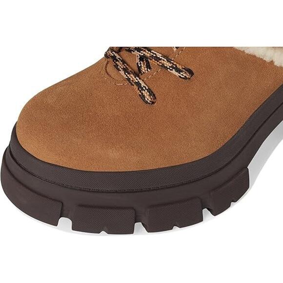 Ugg 75mm Brooklyn Hiker Boots - Women's 9.5 Chestnut - Picture 3 of 5